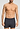 Front view of a men model wearing HA charcoal melange modal/viscose/tencel Boxers