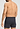 Back view of a men model wearing HA charcoal melange modal/viscose/tencel Boxers