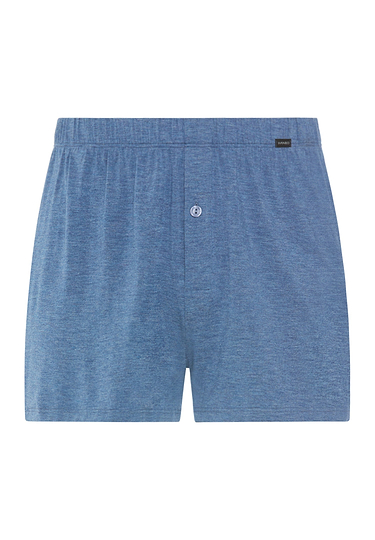 Front cutout view of HA tanzanite melange modal/viscose/tencel Boxers