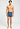 Full-body view of a men model wearing HA tanzanite melange modal/viscose/tencel Boxers
