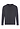 Front cutout view of HA charcoal melange modal/viscose/tencel L/SLV Shirt V-Neck