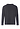 Back cutout view of HA charcoal melange modal/viscose/tencel L/SLV Shirt V-Neck