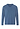 Front cutout view of HA tanzanite melange modal/viscose/tencel L/SLV Shirt V-Neck