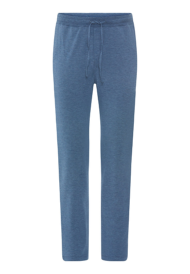 Front cutout view of HA tanzanite melange modal/viscose/tencel Long Pants