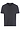 Front cutout view of HA charcoal melange modal/viscose/tencel S/SLV Shirt V-Neck
