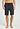 Front view of a men model wearing HA charcoal melange modal/viscose/tencel Short Pants