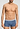 Front view of a men model wearing HA stormy gray/tanzanite cotton Pants 2Pack