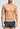 General view of a men model wearing HA stormy gray/tanzanite cotton Pants 2Pack