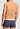 General view of a men model wearing HA stormy gray/tanzanite cotton Pants 2Pack