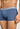 General view of a men model wearing HA stormy gray/tanzanite cotton Pants 2Pack