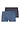 Front cutout view of HA stormy gray/tanzanite cotton Pants 2Pack