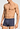 General view of a men model wearing HA stormy gray/tanzanite cotton Pants 2Pack