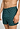Close-up view of a men model wearing HA pisces garden cotton Boxers