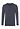 Front cutout view of HA stormy gray cotton L/SLV Henley Shirt