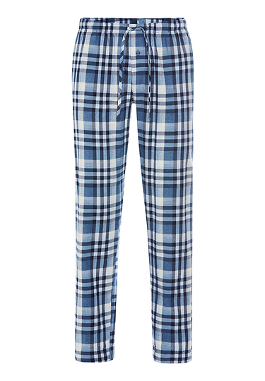 Front cutout view of HA pacific squares cotton Long Pants