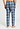 Back view of a men model wearing HA pacific squares cotton Long Pants
