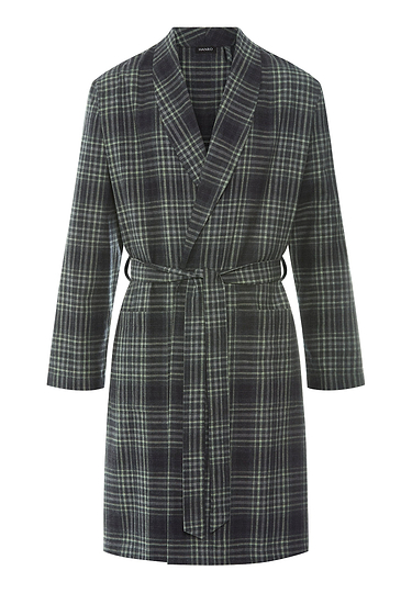Front cutout view of HA willow squares cotton Robe