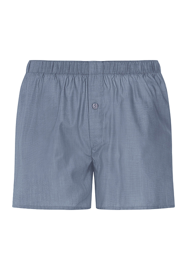 Front cutout view of HA chambray blue cotton Boxers