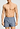 Front view of a men model wearing HA chambray blue cotton Boxers
