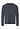Front cutout view of HA stormy gray cotton L/SLV Shirt