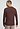 Back view of a men model wearing HA glazed chocolate cotton L/SLV Shirt