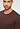 Close-up view of a men model wearing HA glazed chocolate cotton L/SLV Shirt