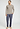 Full-body view of a men model wearing HA wooly beige cotton L/SLV Shirt