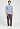 Full-body view of a men model wearing HA cashmere blue cotton S/SLV Shirt