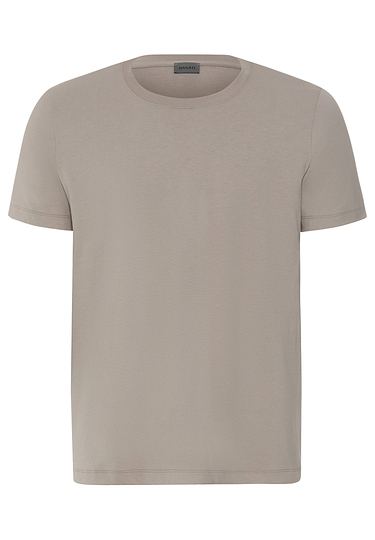 Front cutout view of HA wooly beige cotton S/SLV Shirt