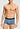 Front view of a men model wearing HA blue whale microfibre Pants