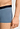 Close-up view of a men model wearing HA blue whale microfibre Pants