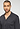 Close-up view of a men model wearing HA charcoal art cotton L/SLV Pajama
