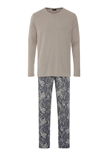 Front cutout view of HA midnight dream cotton L/SLV Pajama