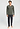Front view of a men model wearing HA charcoal art cotton L/SLV Pajama
