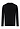 Front cutout view of HA black cotton L/SLV Shirt