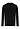 Back cutout view of HA black cotton L/SLV Shirt