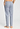 Back view of a men model wearing HA jeans lines cotton Long Pants