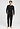 Full-body view of a men model wearing HA black cotton Long Pants