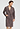 Front view of a men model wearing HA libra stripes cotton Robe