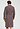 Back view of a men model wearing HA libra stripes cotton Robe