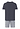 Back cutout view of HA celestial light cotton S/SLV Pajama
