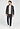 Full-body view of a men model wearing HA smokey charcoal cotton Cardigan