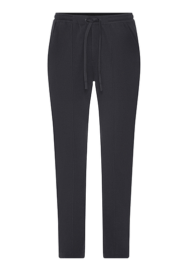 Front cutout view of HA smokey charcoal cotton Long Pants