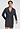 Front view of a men model wearing HA smokey charcoal cotton Robe