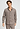 Front view of a men model wearing HA earthy woven cotton Shirt 1/1 Arm