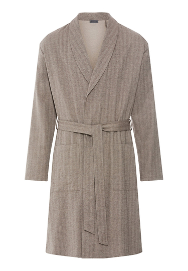Front cutout view of HA earthy woven cotton Robe