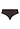 Front cutout view of HA mocha brown microfibre Midi Briefs