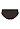 Back cutout view of HA mocha brown microfibre Midi Briefs