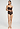 Full-body view of a women model wearing HA mocha brown microfibre Midi Briefs