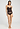 Full-body view of a women model wearing HA mocha brown microfibre Padded Bra-Camisole